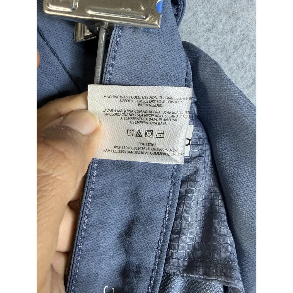 Banana Republic Pants Mens 40x32 Blue Microfiber Chino Straight Leg Casual
